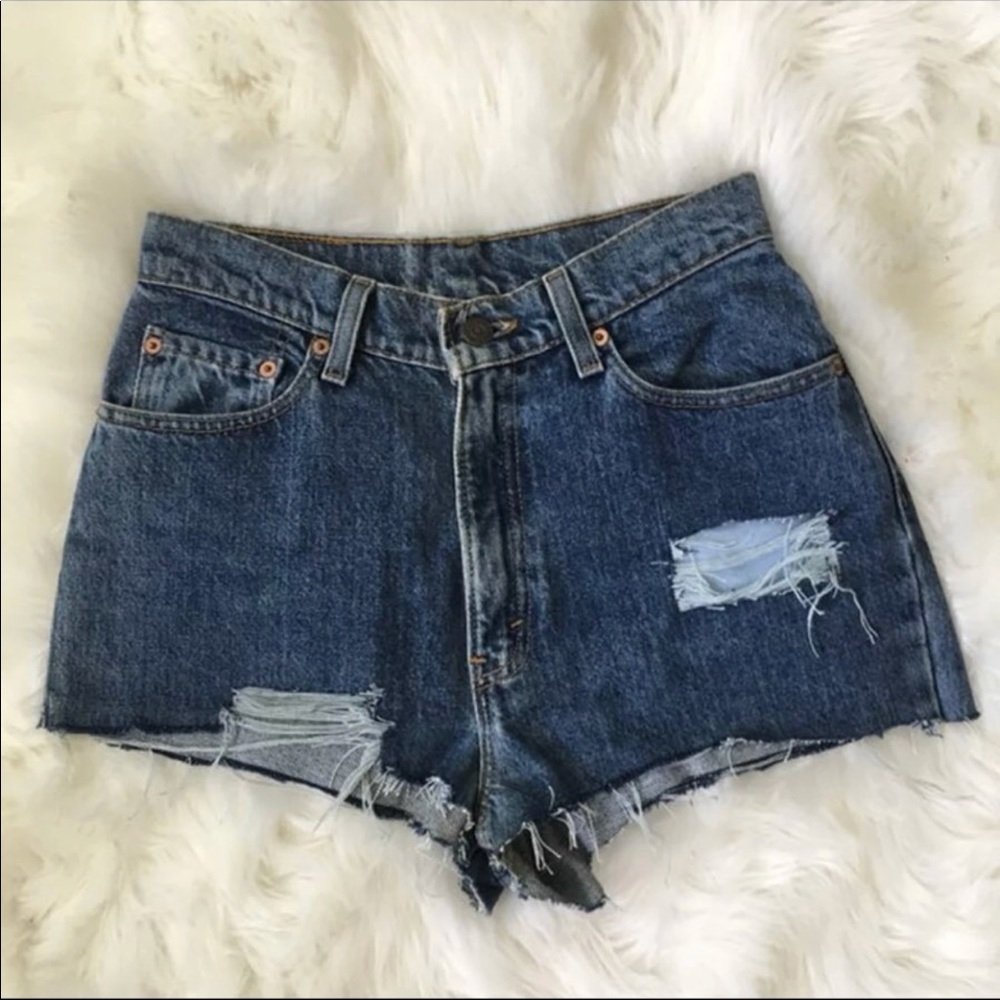 Levis high waisted shorts